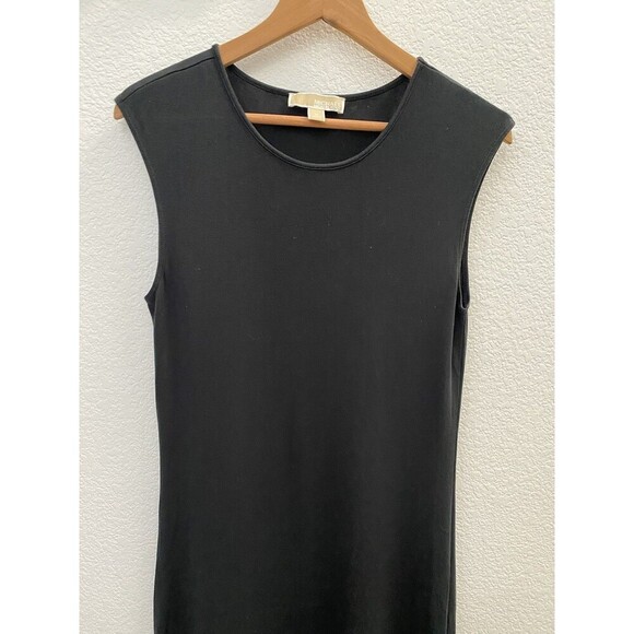 Michael Kors Black Modal Dress Tank Asymetrical Hem Stretch Hi Low Medium - Picture 5 of 13